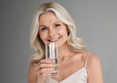 Insuvit -capsules worden verdund in schoon water